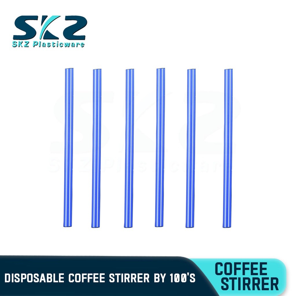 SKZ DISPOSABLE  PLASTIC COFFEE STIRRER 100PCS/PACK