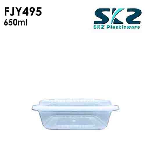 NEW (FYJ-495) CLEAR CONTAINER RECTANGULAR SERIES 3500ML ENVIRONMENTAL FRIENDLY FOOD STORAGE MICROWAV