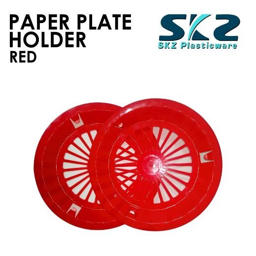 SKZ PAPER PLATE HOLDER ASSORTED COLOR 12 TO 24PCS 10" (HIGH QUALITY PLASTIC)