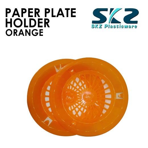 SKZ PAPER PLATE HOLDER ASSORTED COLOR 12 TO 24PCS 10" (HIGH QUALITY PLASTIC)
