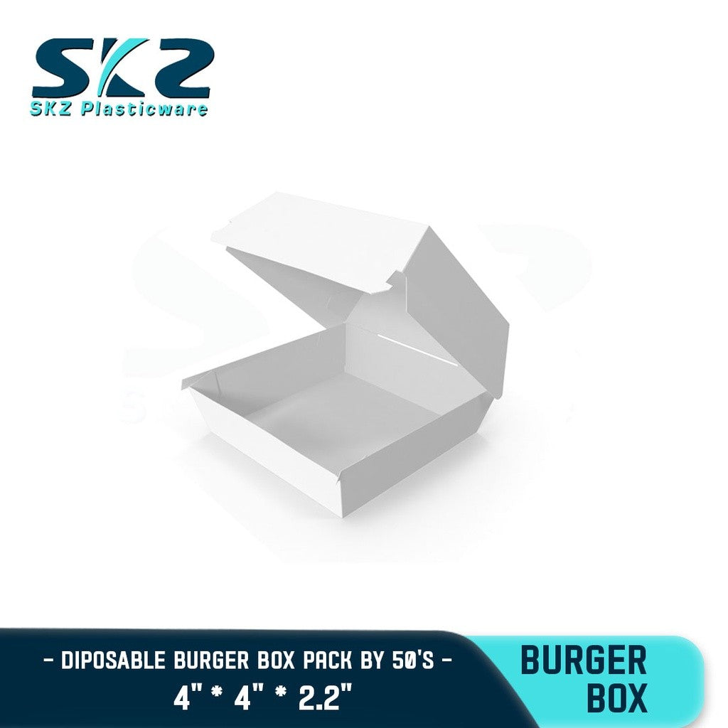 SKZ DISPOSABLE BURGER BOX 50PCS / PACK