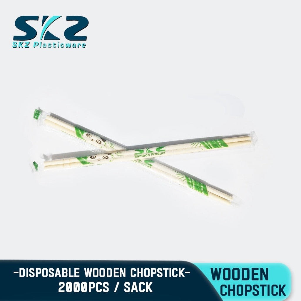 SKZ DISPOSABLE WOODEN CHOPSTICK 2000PCS PER SACK ENVIRONMENTAL FRIENDLY DISPOSABLE CHOPSTICK