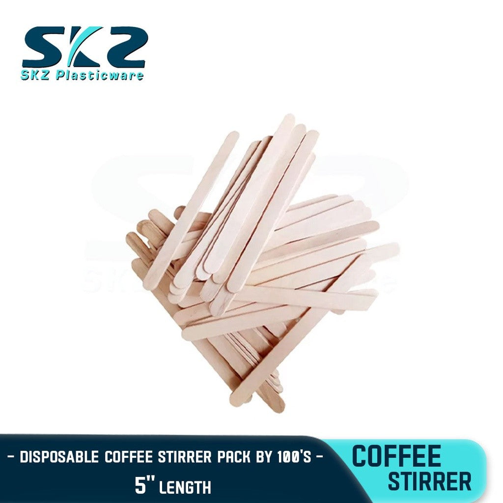 SKZ DISPOSABLE WOODEN COFFEE STIRRER  100--200PCS/PACK