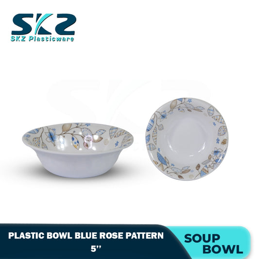 MELAMINE PLASTIC SALAD BOWL, SERVING BOWL, AND VEGETABLE BOWL ROSE DESIGN