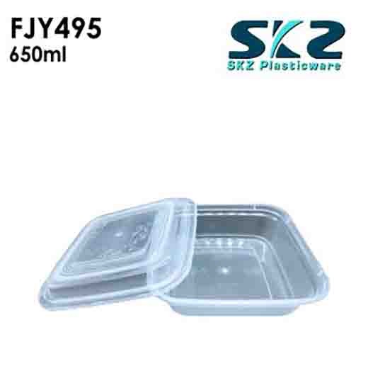 NEW (FYJ-495) CLEAR CONTAINER RECTANGULAR SERIES 3500ML ENVIRONMENTAL FRIENDLY FOOD STORAGE MICROWAV