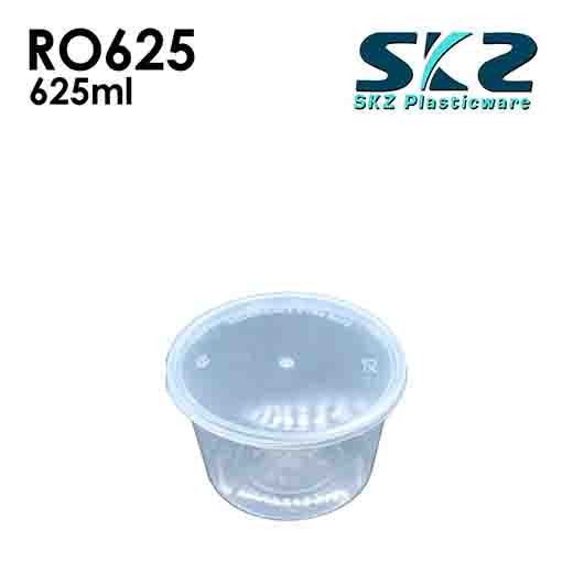 SKZ CLEAR CONTAINER ROUND SERIES R0625 625ml ENVIRONMENTAL FRIENDLY FOOD STORAGE MICROWAVABLE