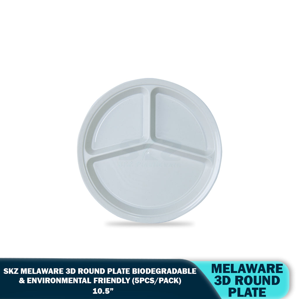 SKZ BUCKWHEAT 3-DIVISION PLATE (5PCS/PACK)