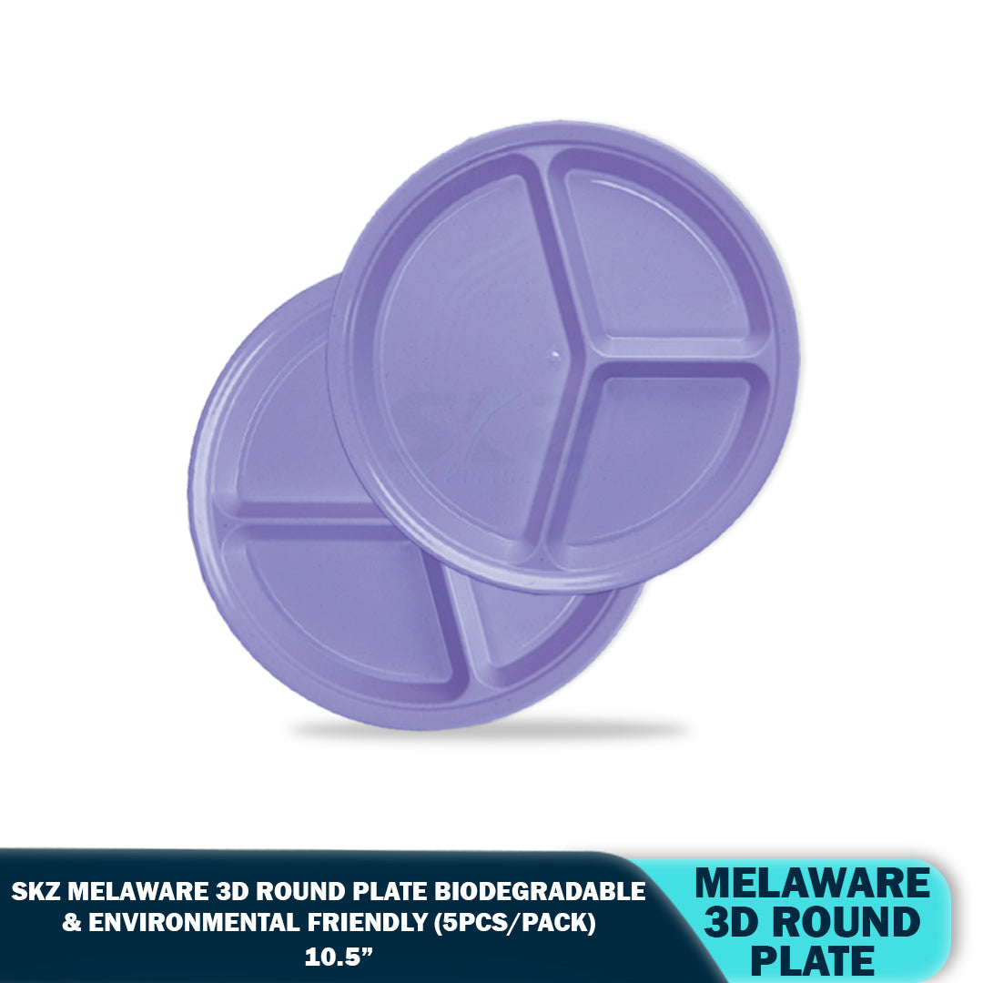 SKZ BUCKWHEAT 3-DIVISION PLATE (5PCS/PACK)