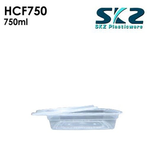 NEW (HCF-750) CLEAR CONTAINER RECTANGULAR SERIES 750ML ENVIRONMENTAL FRIENDLY FOOD STORAGE