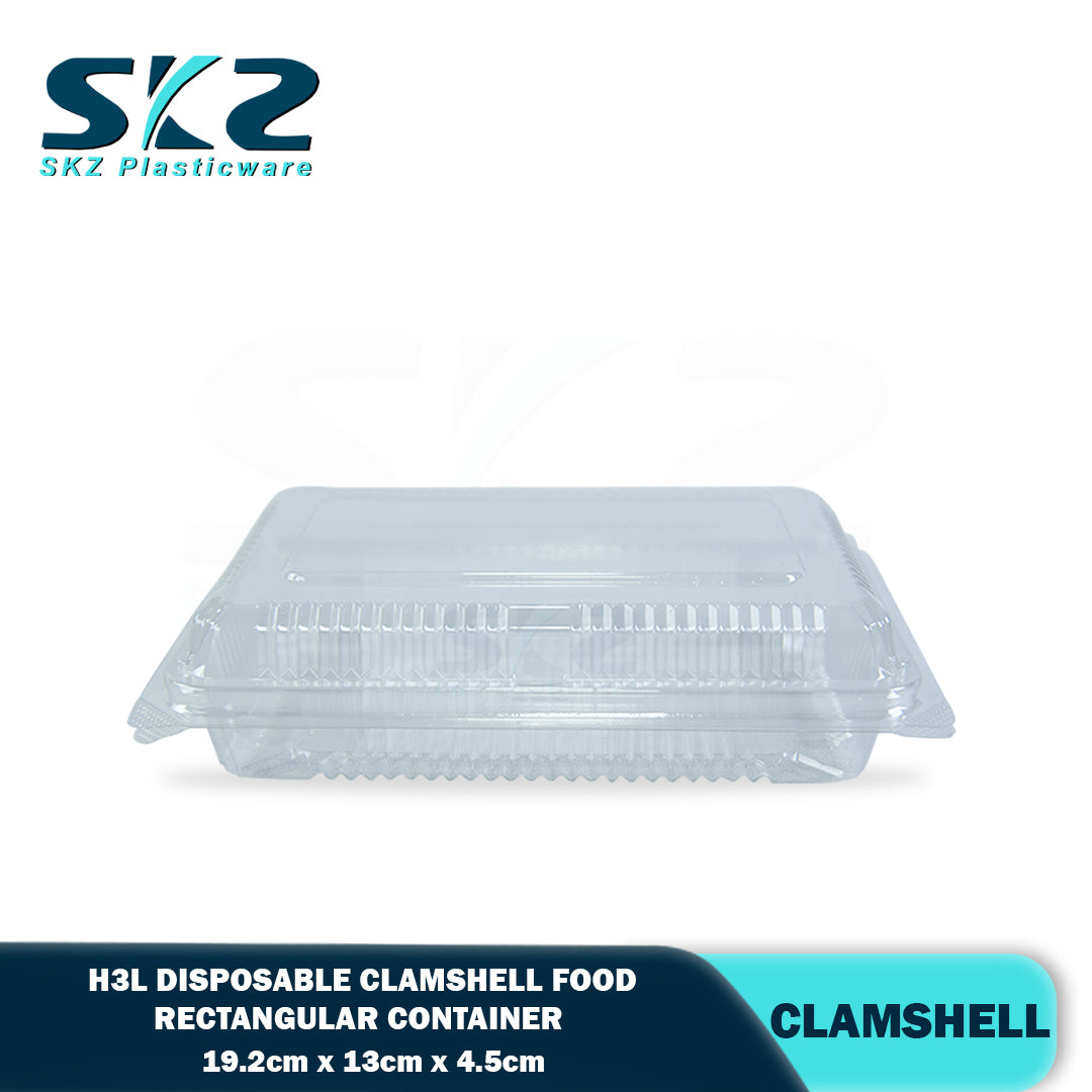 H3L-Clamshell Packaging Container OPS Plastic Material 25pcs