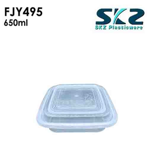 NEW (FYJ-495) CLEAR CONTAINER RECTANGULAR SERIES 3500ML ENVIRONMENTAL FRIENDLY FOOD STORAGE MICROWAV