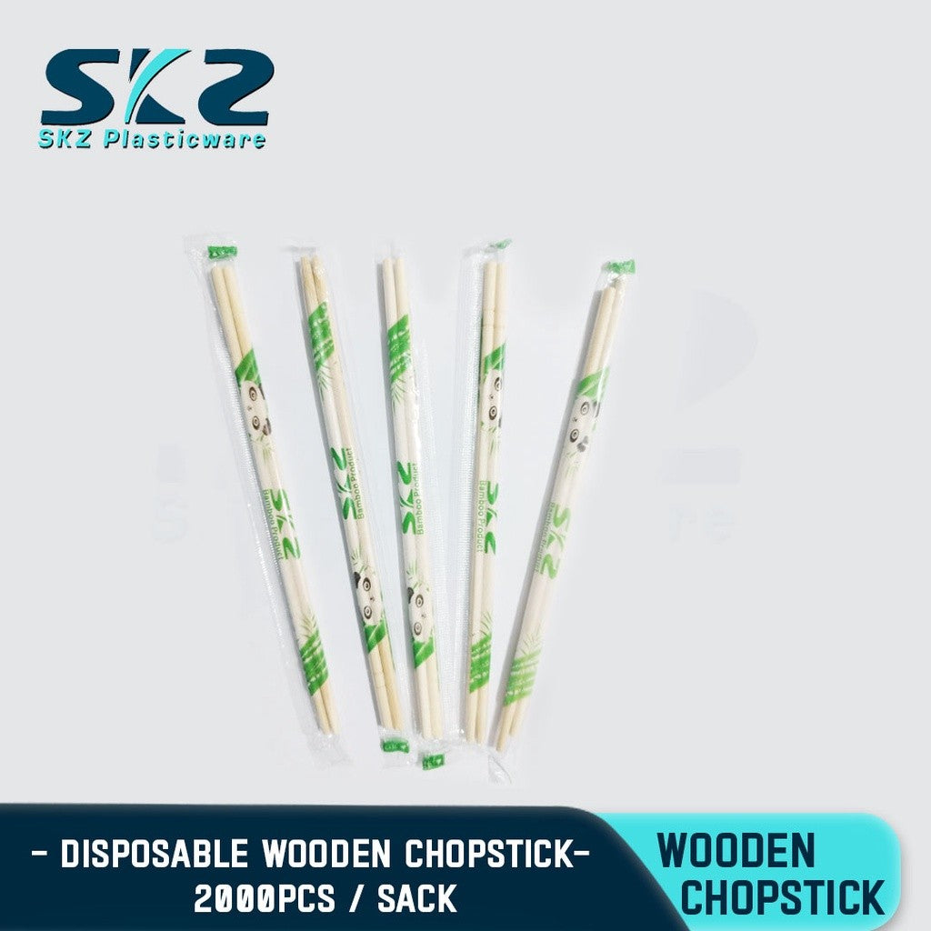 SKZ DISPOSABLE WOODEN CHOPSTICK 2000PCS PER SACK ENVIRONMENTAL FRIENDLY DISPOSABLE CHOPSTICK