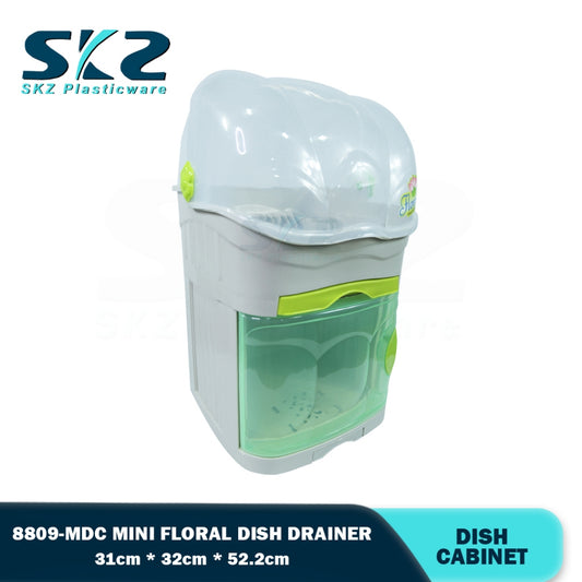8809-MDC Floral Mini Dish Cabinet