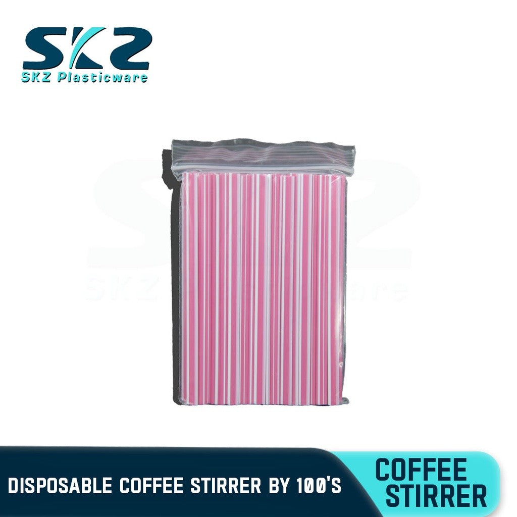 SKZ DISPOSABLE  PLASTIC COFFEE STIRRER 100PCS/PACK