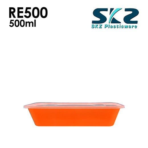 SKZ COLORED SERIES RE500 PINK, BLUE, GREEN, YELLOW. ENVIRONMENTAL FRIENDLY FOOD STORAGE MICROWAVABLE