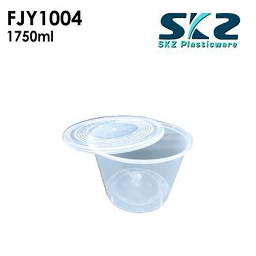 NEW (FJY-1004) CLEAR CONTAINER ROUND SERIES 1750ML ENVIRONMENTAL FRIENDLY FOOD STORAGE