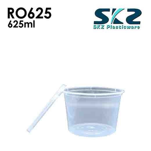 SKZ CLEAR CONTAINER ROUND SERIES R0625 625ml ENVIRONMENTAL FRIENDLY FOOD STORAGE MICROWAVABLE
