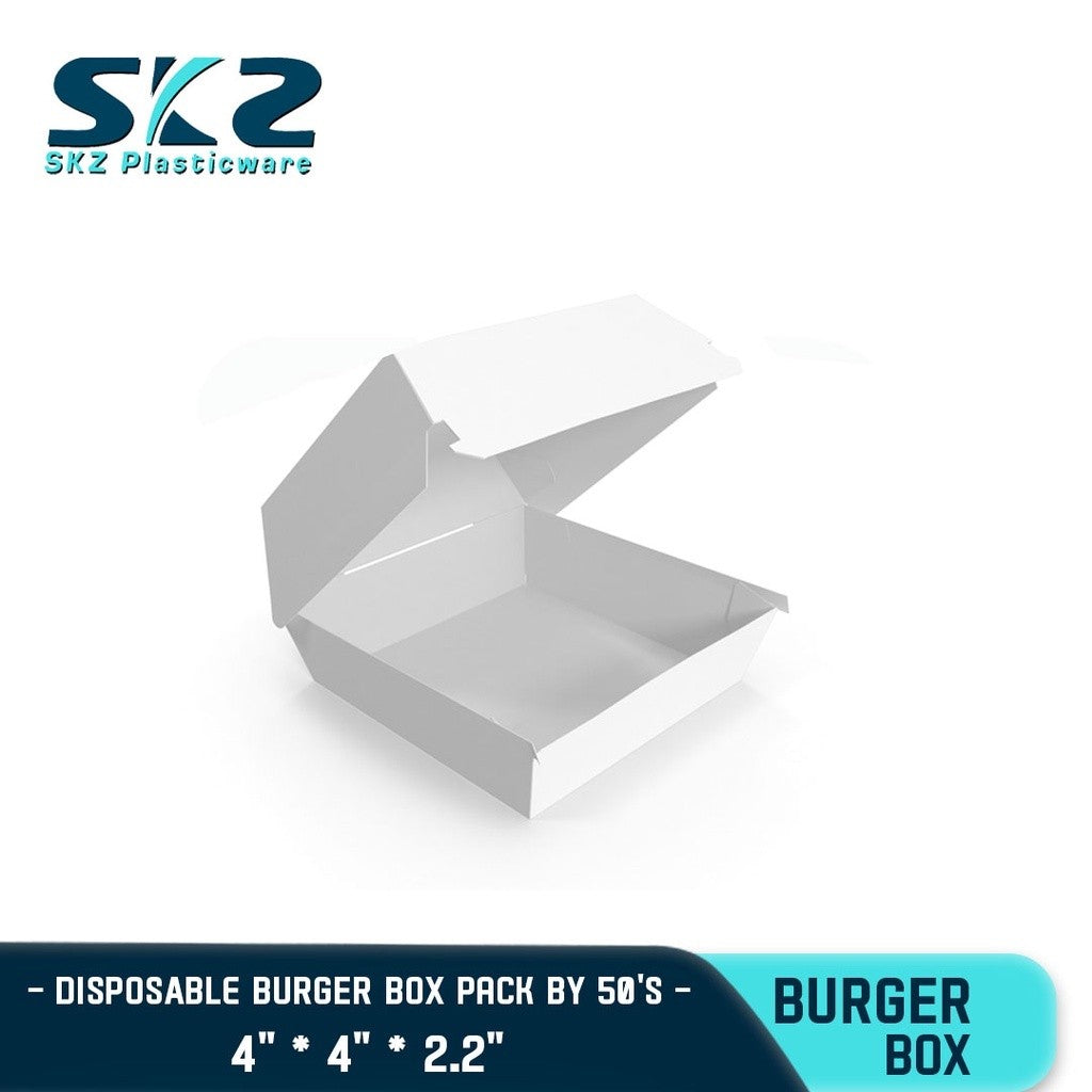 SKZ DISPOSABLE BURGER BOX 50PCS / PACK