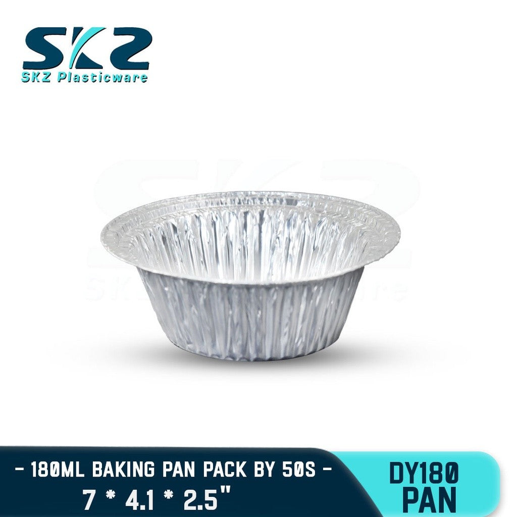 SKZ ALUMINUM FOIL ROUND SILVER 700ML  [DY180]  ALUMTRAY WITH LID 50PCS/PACK