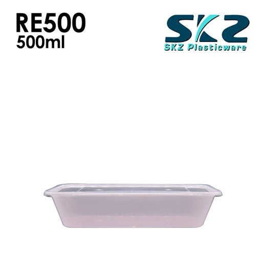 SKZ COLORED SERIES RE500 PINK, BLUE, GREEN, YELLOW. ENVIRONMENTAL FRIENDLY FOOD STORAGE MICROWAVABLE