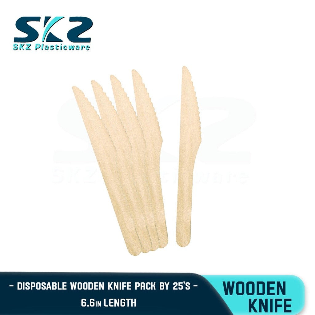 SKZ DISPOSABLE WOODEN KNIFE 25-50PCS/PACK