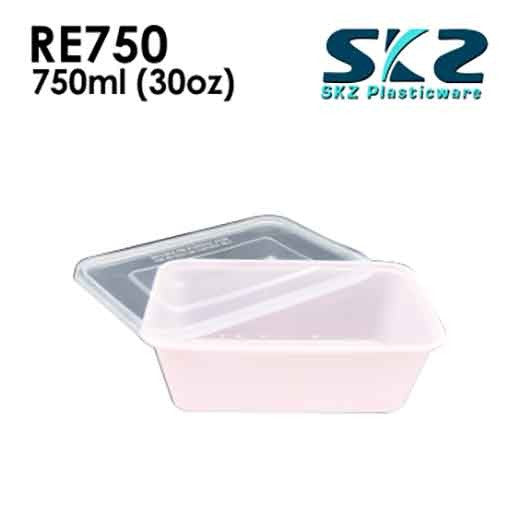SKZ COLORED CONTAINER RECTANGULAR SERIES RE750 ENVIRONMENTAL FRIENDLY FOOD STORAGE MICROWAVABLE