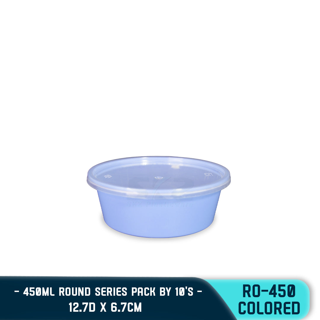 ROUND PLASTIC FOOD CONTAINER 250ML (10PCS/PACK)