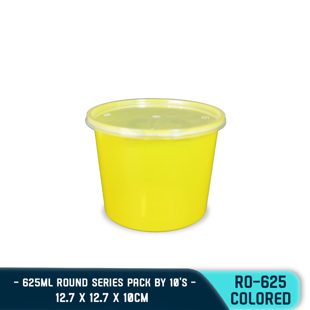 ROUND PLASTIC FOOD CONTAINER 450ML (10PCS/PACK)