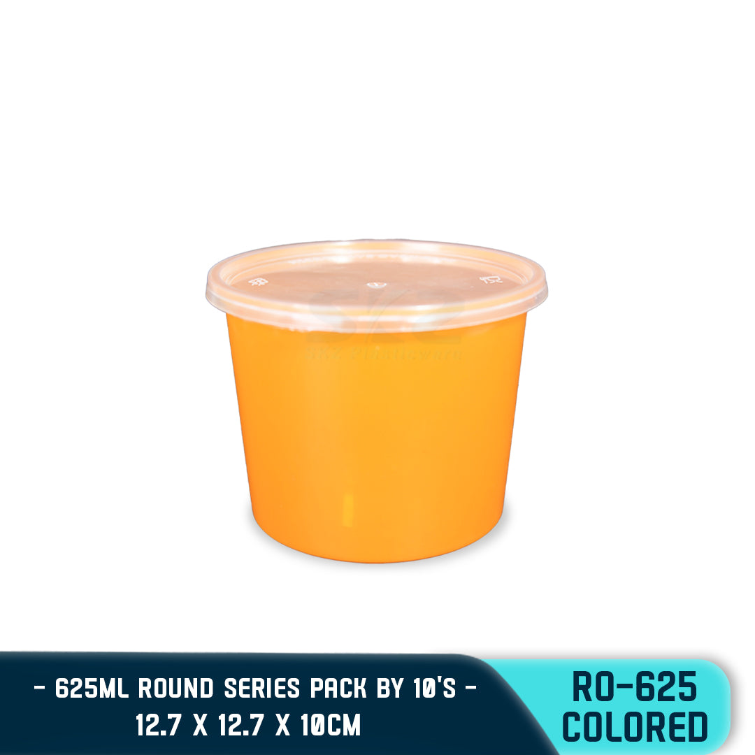 ROUND PLASTIC FOOD CONTAINER 450ML (10PCS/PACK)