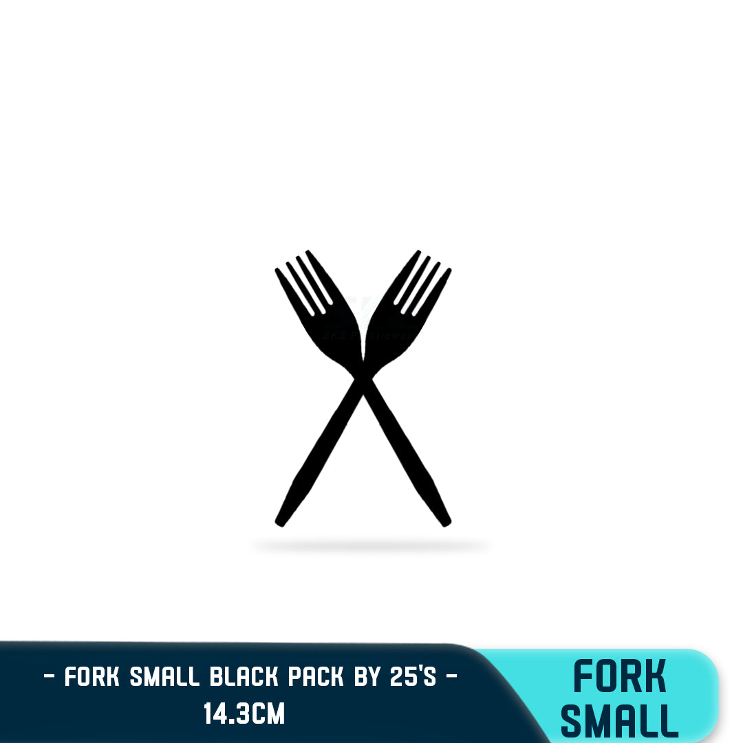 SKZ PLASTIC FOOD FORK SMALL (25PCS/PACK)