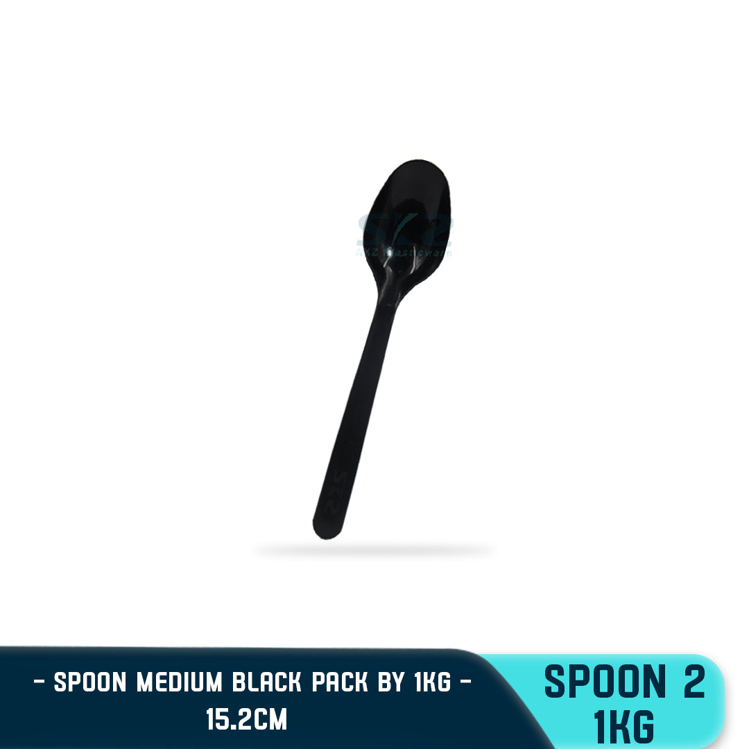 PLASTIC FOOD SPOON 2(1KG/PACK)