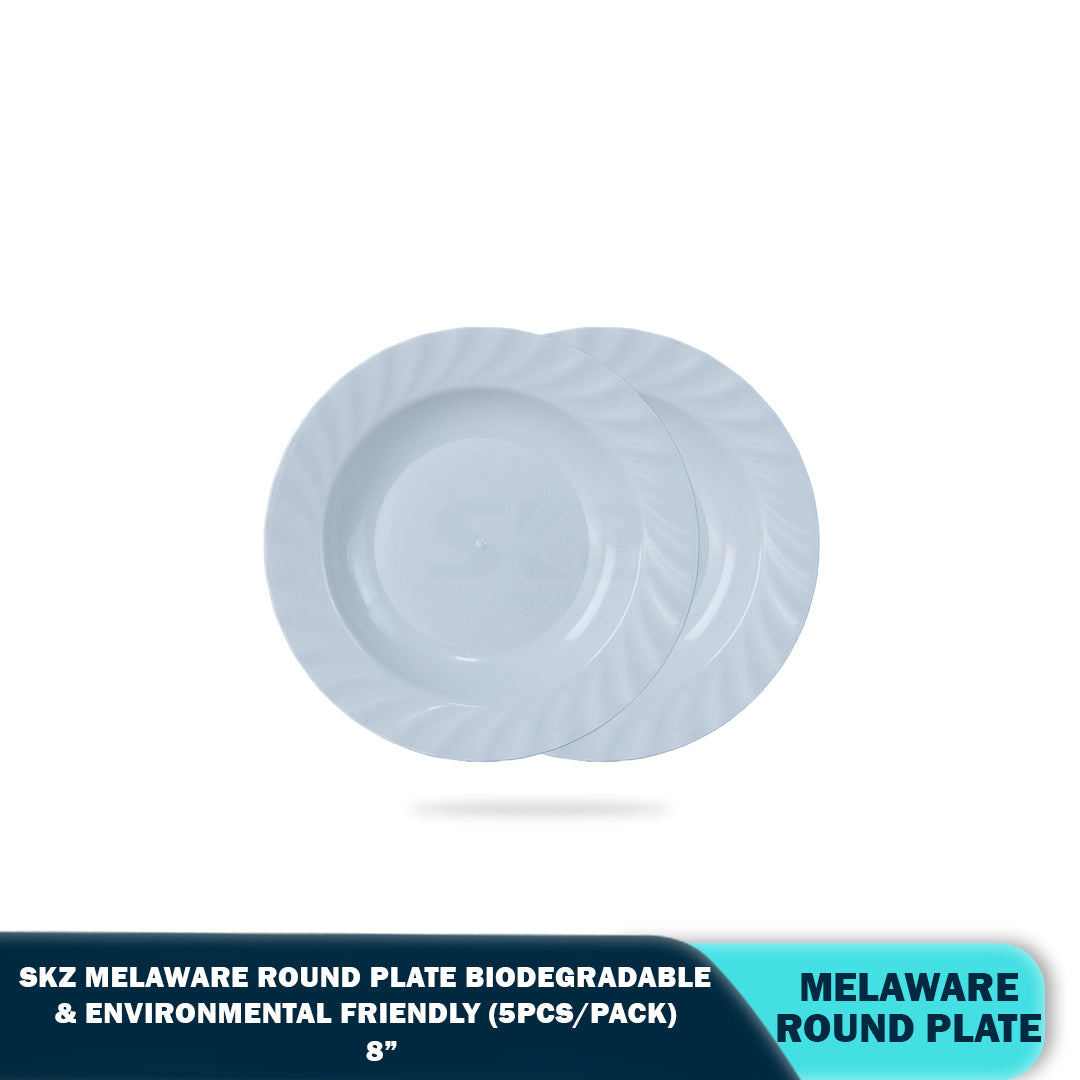 SKZ BUCKWHEAT ROUND PLATE 8"(5PCS/PACK)