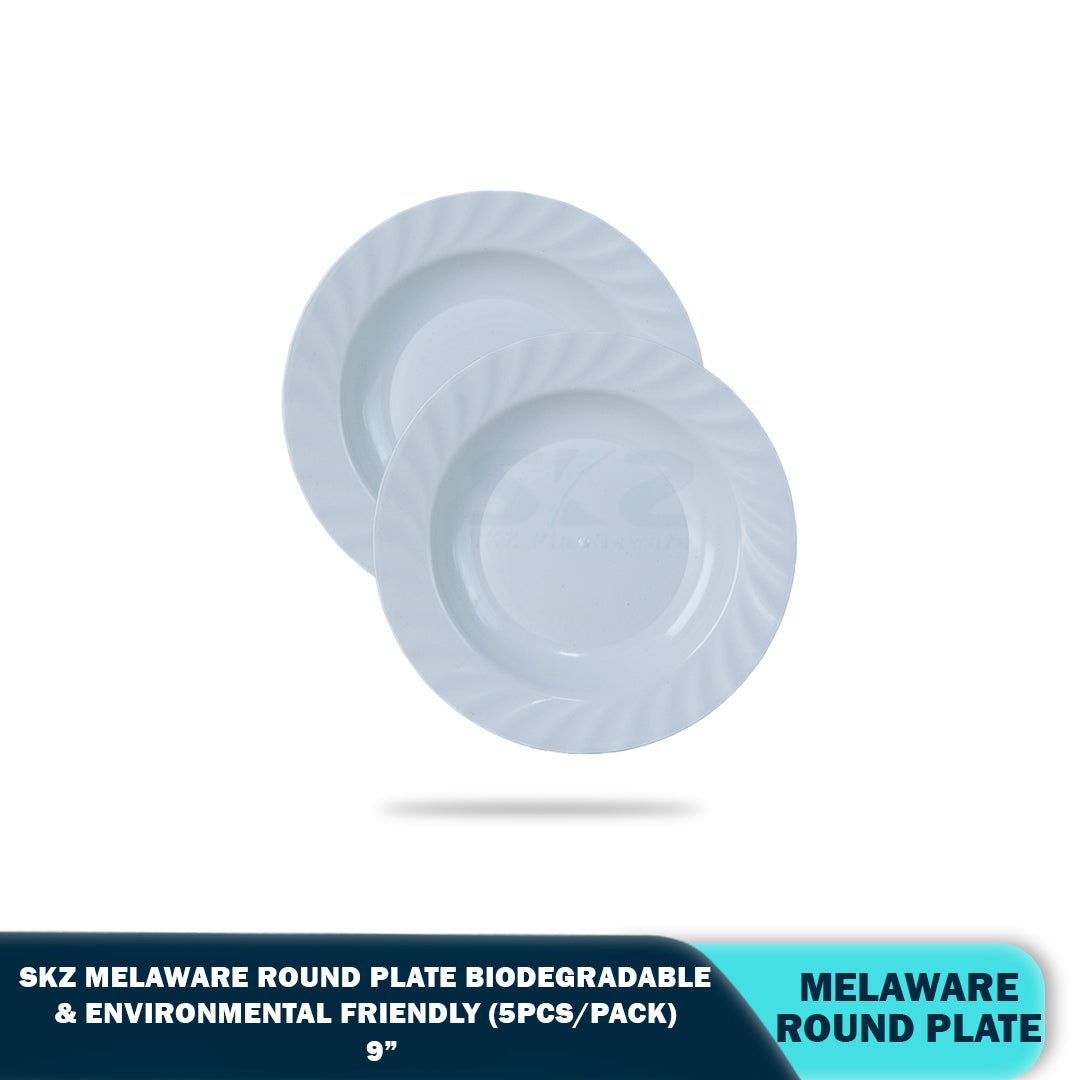 SKZ BUCKWHEAT ROUND PLATE 9"(5PCS/PACK)