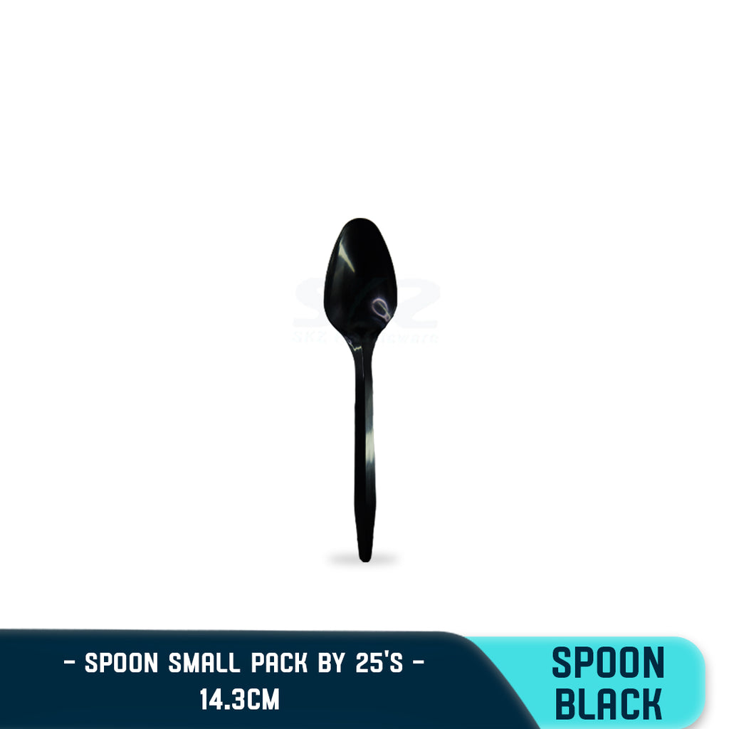 SKZ PLASTIC FOOD SPOON SMALL (25PCS/PACK)