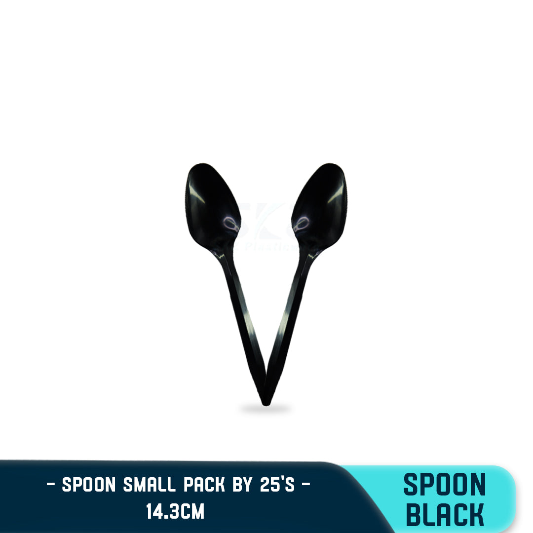 SKZ PLASTIC FOOD SPOON SMALL (25PCS/PACK)