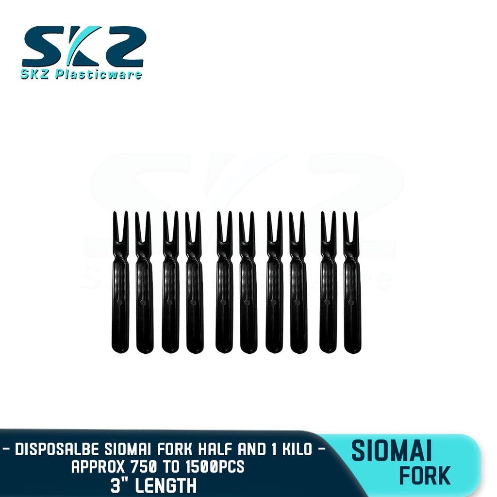 SKZ DISPOSABLE SIOMAI FORK HALF AND 1KILO