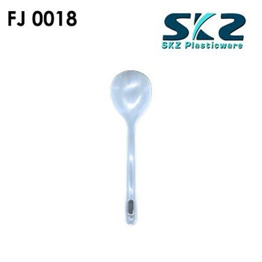 NEW PLASTIC SOUP SPOON (FJY0018) CLEAR 100PCS/PACK