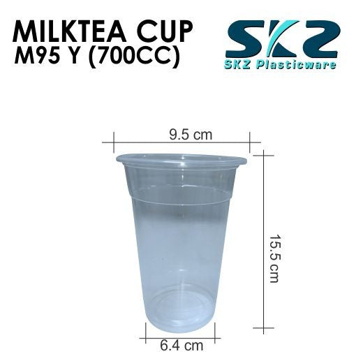 SKZ MILKTEA SOFTY  CUP (360CC, 500CC, 700CC) M95-Y CUP ENVIRONMENTAL FRIENDLY CUP