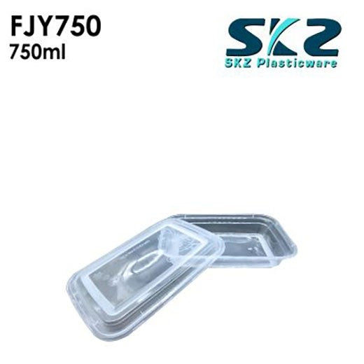 NEW (FJY-750) CLEAR CONTAINER RECTANGULAR SERIES 750ML ENVIRONMENTAL FRIENDLY FOOD STORAGE