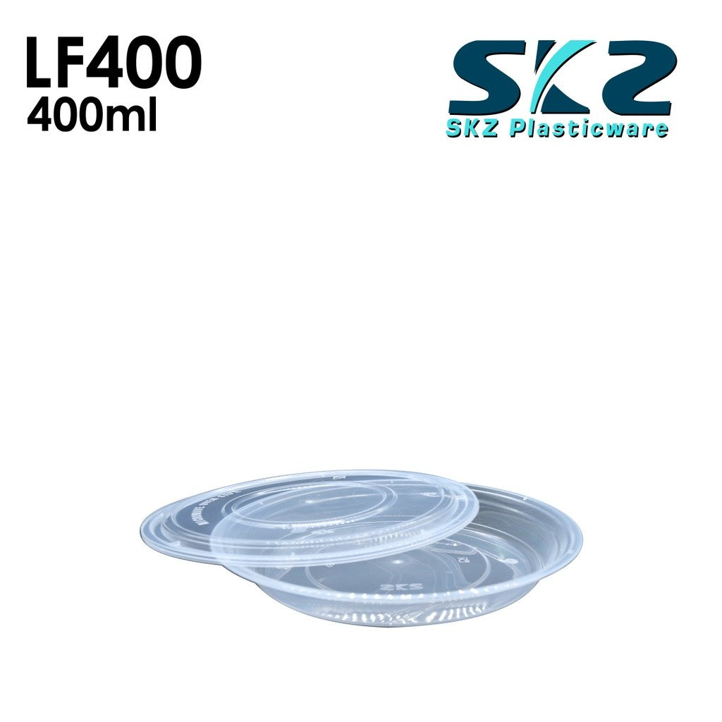 SKZ CLEAR OVAL CONTAINER SERIES LF500 400ml ENVIRONMENTAL FRIENDLY LECHE FLAN CONTAINER