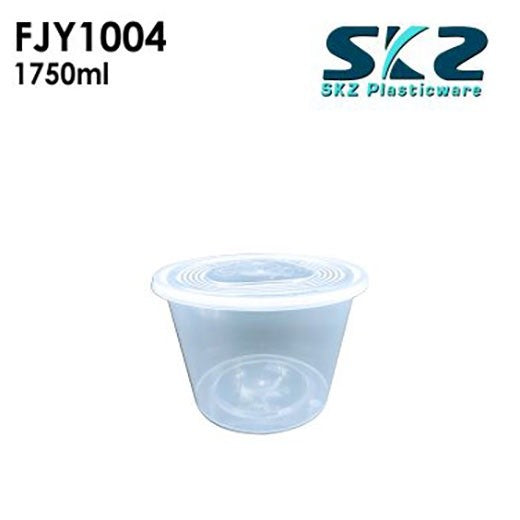 NEW (FJY-1004) CLEAR CONTAINER ROUND SERIES 1750ML ENVIRONMENTAL FRIENDLY FOOD STORAGE