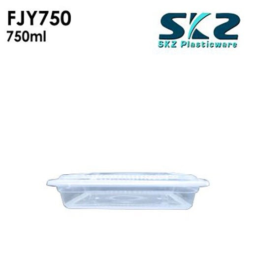 NEW (FJY-750) CLEAR CONTAINER RECTANGULAR SERIES 750ML ENVIRONMENTAL FRIENDLY FOOD STORAGE