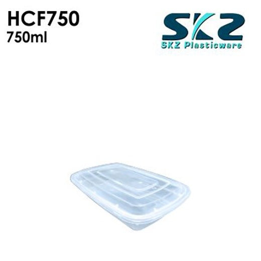 NEW (HCF-750) CLEAR CONTAINER RECTANGULAR SERIES 750ML ENVIRONMENTAL FRIENDLY FOOD STORAGE