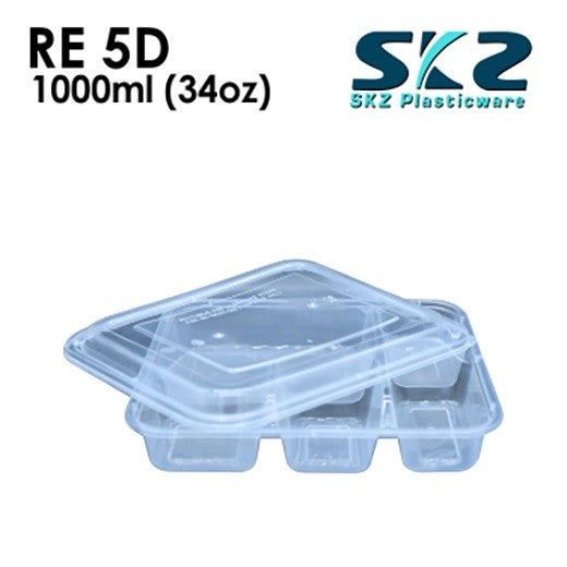 SKZ CLEAR CONTAINER RECTANGULAR SERIES RE5D ENVIRONMENTAL FRIENDLY FOOD STORAGE MICROWAVABLE