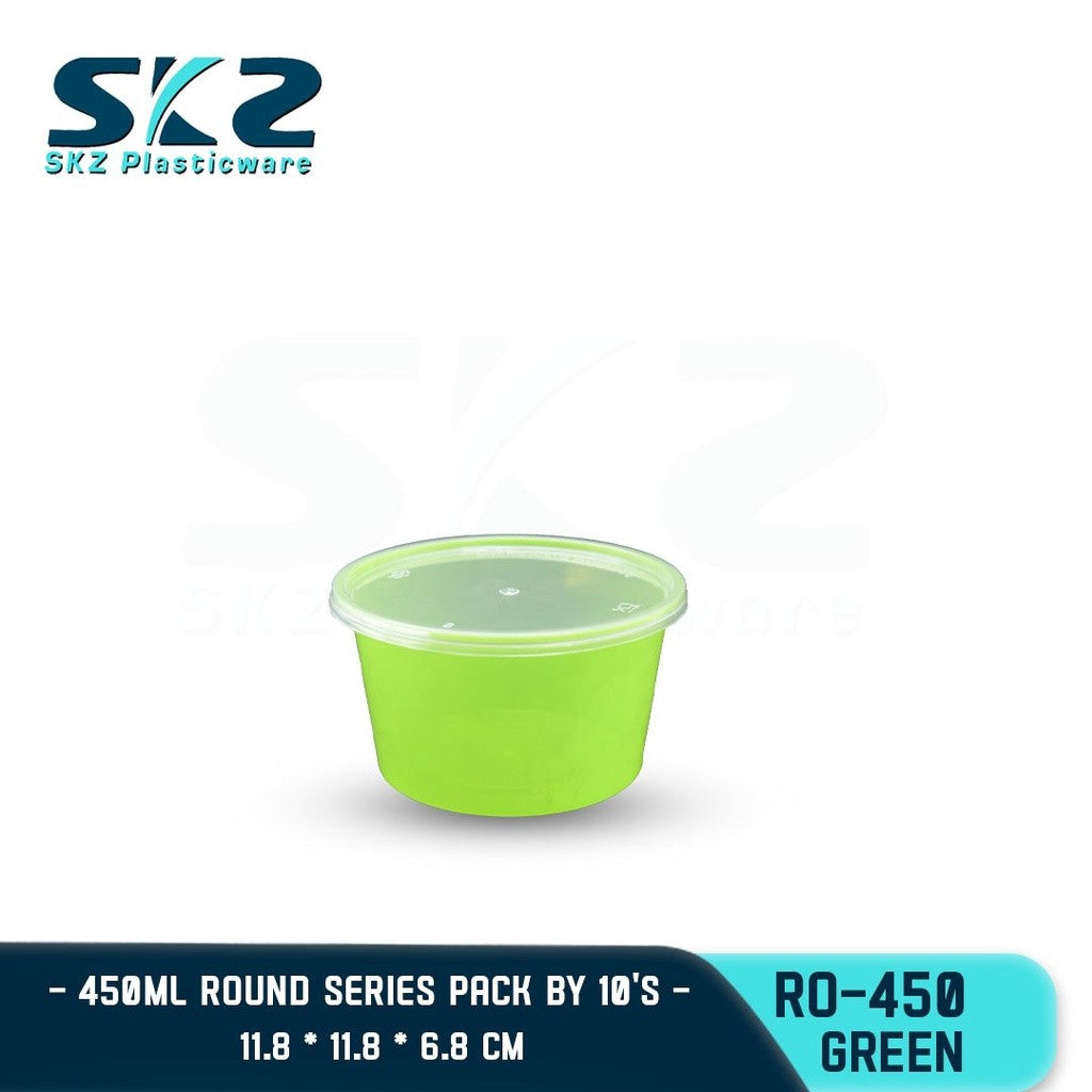SKZ Colored Container Round Series 450ml