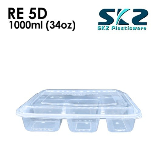 SKZ CLEAR CONTAINER RECTANGULAR SERIES RE5D ENVIRONMENTAL FRIENDLY FOOD STORAGE MICROWAVABLE