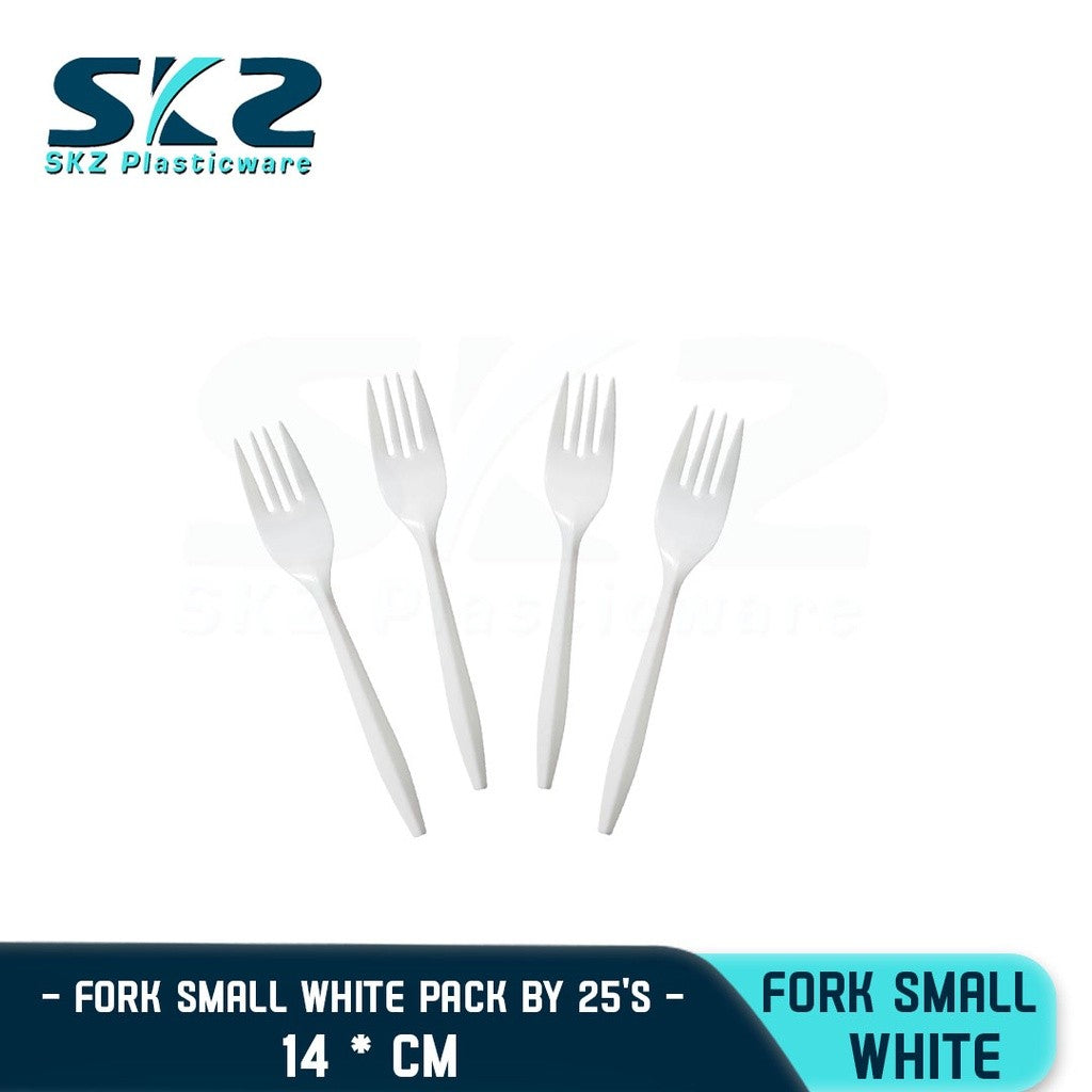 SKZ FORK SMALL WHITE AND BLACK [FSMALL WHITE] ENVIRONMENTAL FRIENDLY FOOD STORAGE MICROWAVABLE
