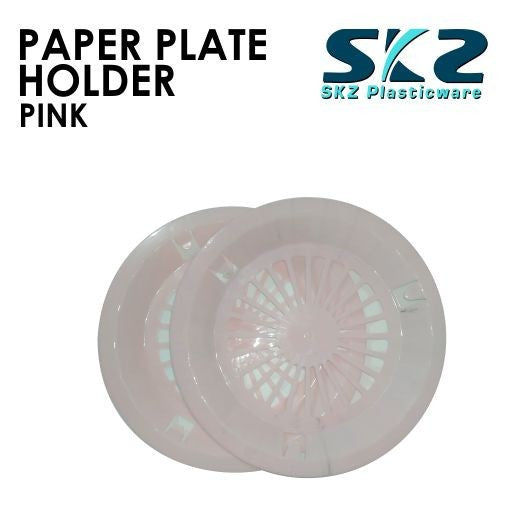 SKZ PAPER PLATE HOLDER ASSORTED COLOR 12 TO 24PCS 10" (HIGH QUALITY PLASTIC)
