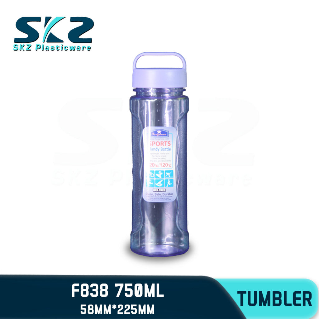 SKZ 750ml [F838] PORTABLE SPORTS WATER BOTTLE BPA FREE