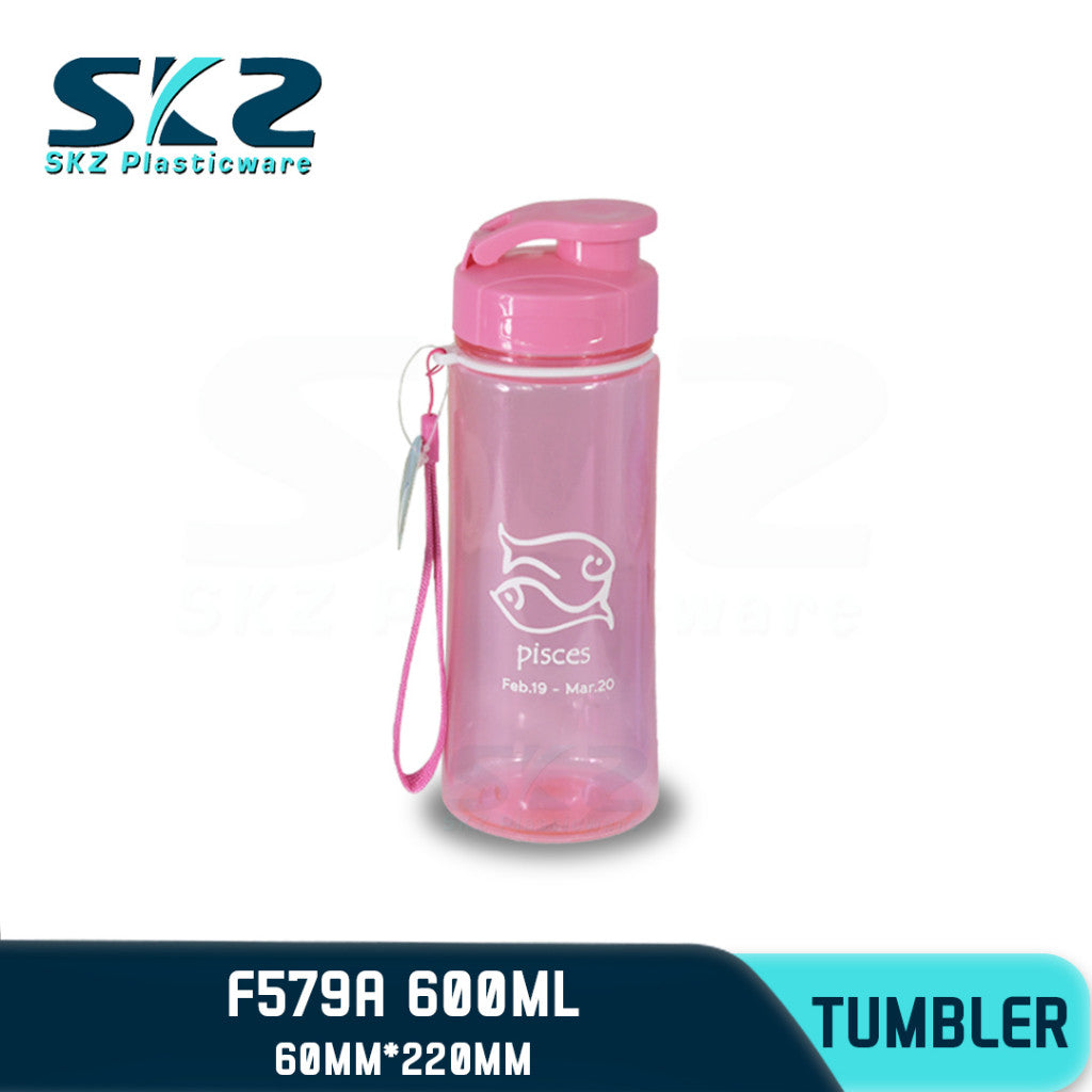 SKZ 600ml [F579-A] PORTABLE SPORTS WATER BOTTLE BPA FREE